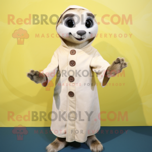 Cream Meerkat mascotte...