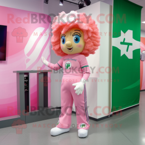 Pink irsk flag maskot...