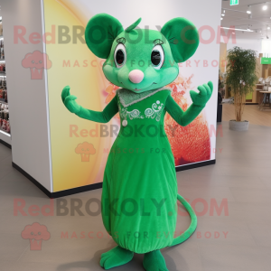 Green Mouse mascotte...