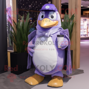 Lavendel Penguin mascotte...