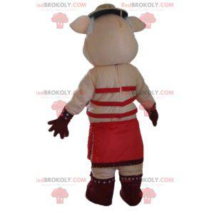 Mascot puta rosa con ropa interior roja - Redbrokoly.com