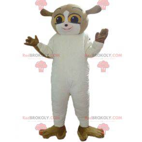 Mascotte d'écureuil de lémurien marron et blanc - Redbrokoly.com