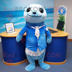 Blue Seal maskot kostym...