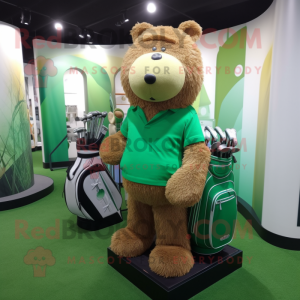 Green Golf Bag mascotte...