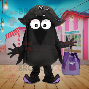 Black Squid maskot kostym...