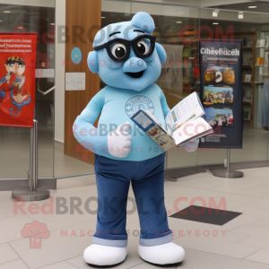 Postava maskota Sky Blue...