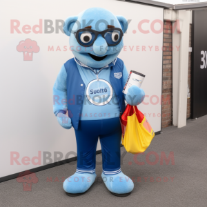Postava maskota Sky Blue...