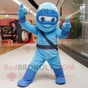 Błękitny Ninja w kostiumie...