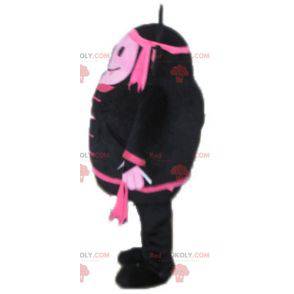 Svart och rosa apa maskot - Redbrokoly.com