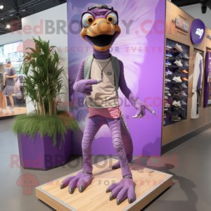 Lavendel Deinonychus maskot...