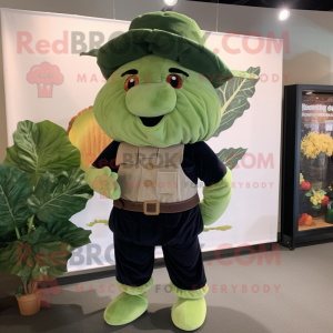 Navy Cabbage Leaf mascotte...