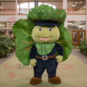 Navy Cabbage Leaf mascotte...