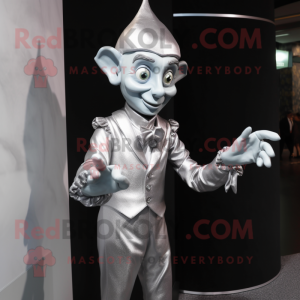 Silver Elf maskot kostume...