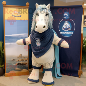 Navy Mare mascotte kostuum...