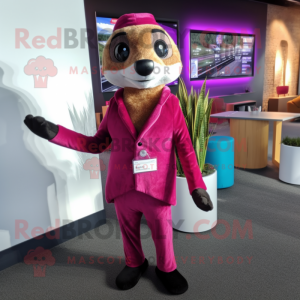 Magenta Meerkat mascotte...