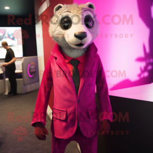 Magenta Meerkat mascotte...