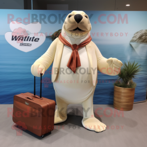 Crème Walrus mascotte...