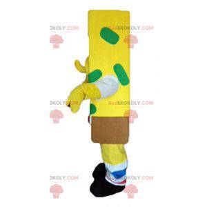 Personaje de dibujos animados amarillo de la mascota de Bob