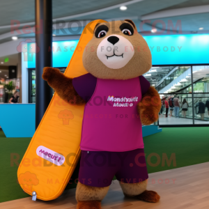 Magenta Marmot mascotte...