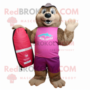 Magenta Marmot mascotte...