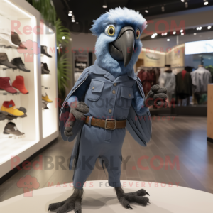Grå Macaw maskot drakt...