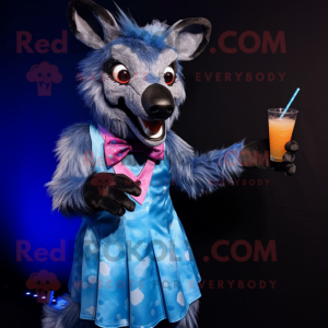 Blue Hyena mascotte kostuum...