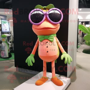 Peach Frog maskot kostym...
