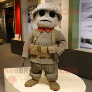 nan Soldier mascot costume character dressed with a Sweater and Ties