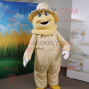 Cream Scarecrow maskot...