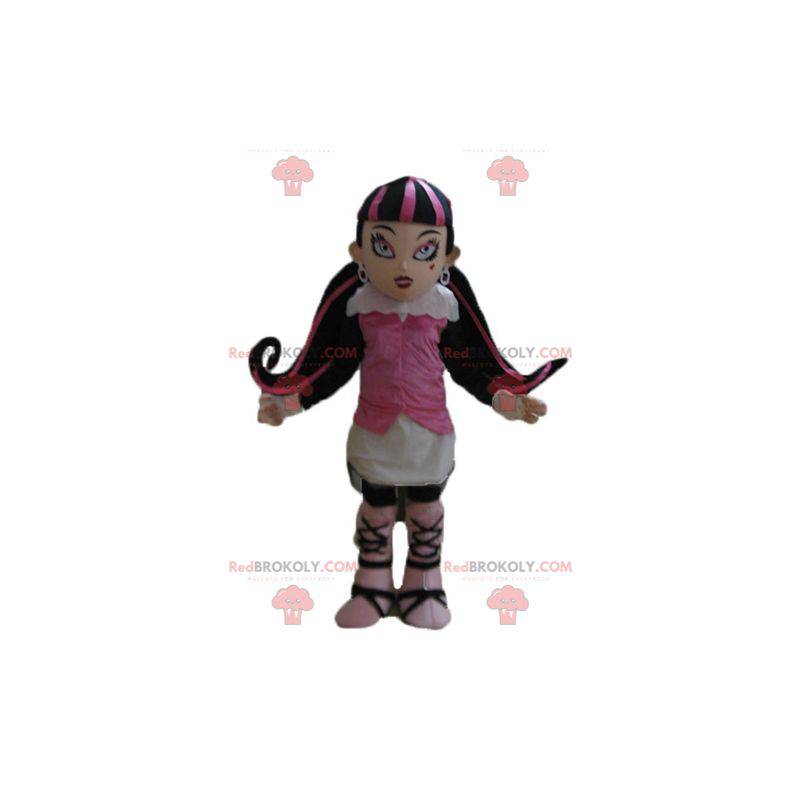 Gothic mascot girl with colored hair - Redbrokoly.com Gothic mascot girl with colored hair - Redbrokoly.com