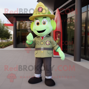 Olive Fire Fighter maskot...