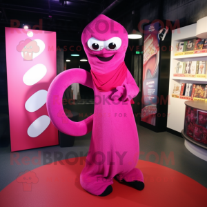 Magenta Snake maskot...