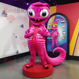 Magenta Snake maskot...