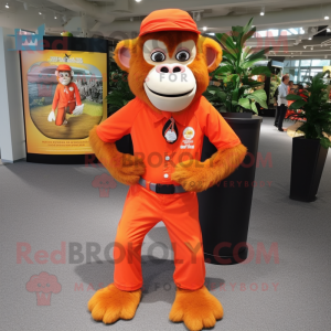 Orange Monkey mascotte...