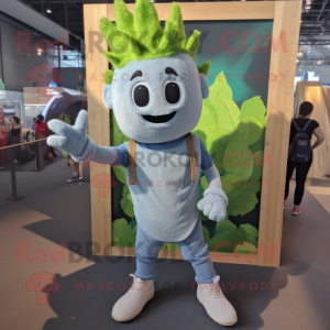 Grå selleri maskot kostym...