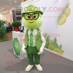 Postava maskota Lime Green...