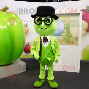 Lime Green Apple mascotte...