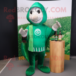 Skoggrønn Champagne maskot...