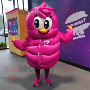 Magenta Croissant mascotte...