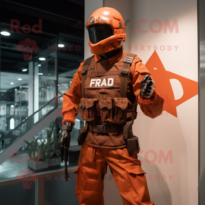 Kostým maskota Rust Para Commando s kalhotami a opasky - Maskoti para komanda - REDBROKO_189779 - RedBrokoly.com