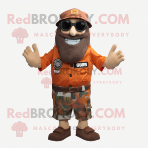 Rust Commando maskot drakt...