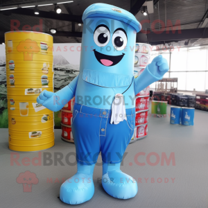 Sky Blue Soda Can mascotte...