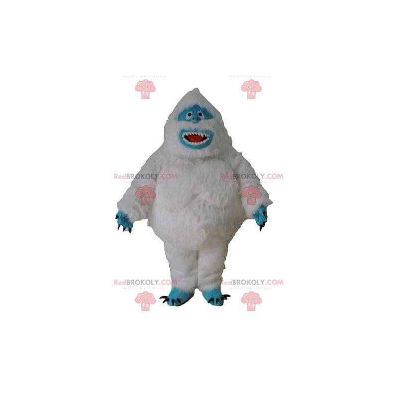 Biała maskotka yeti i niebieski włochaty potwór - Redbrokoly.com