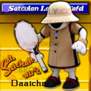 Beige Squash maskot kostume...