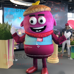 Magenta Burgers maskot...