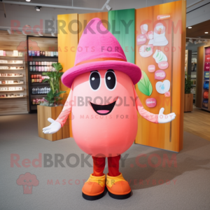 Rosa Mango maskot kostym...