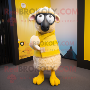 Geel Merino Sheep mascotte...