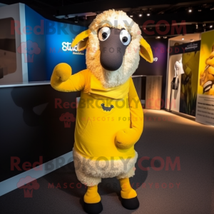 Geel Merino Sheep mascotte...