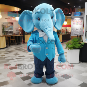 Blue Elephant mascotte...