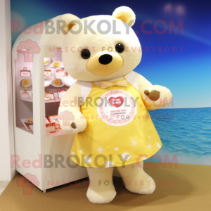 Cream Bear maskot kostume...